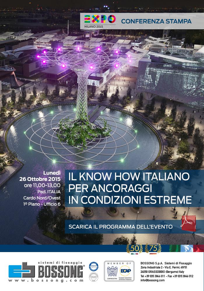 Bossong il know how italiano per ancoraggi in condizioni estreme